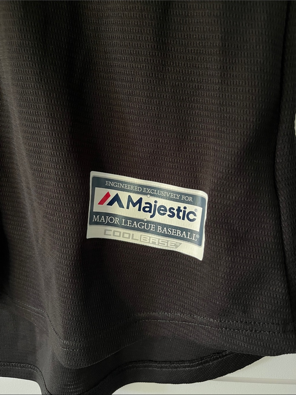 Majestic Marlins Black Blue Trim Women's Jersey - Picture 5 of 5